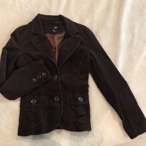 Dark brown corduroy blazer
